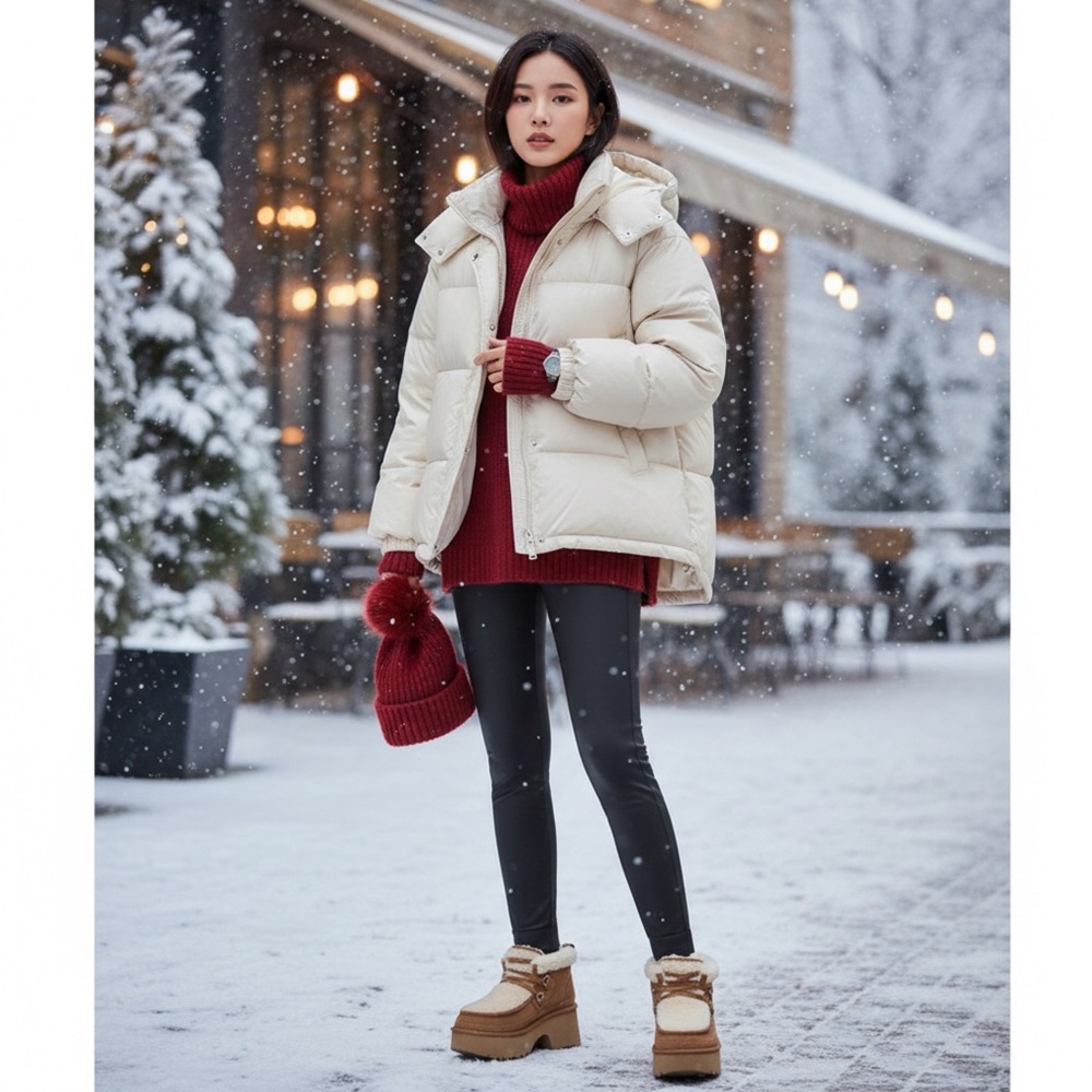 UGG Women's Classic New Heights Genuine Shearling Lace-Up Bootie Size 8